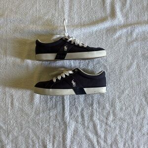 Polo by Ralph Lauren Men’s Navy Canvas Sneakers